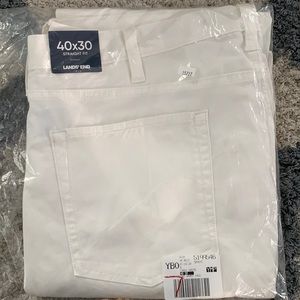 NWT Land’s End White Chino